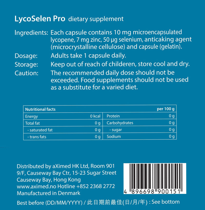 LycoSelen PRO - 30 kapslar (3-flaskor)
